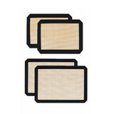 Silicone Baking Mat Non Stick Reusable Sheet for Pastry Dough Cookie Oven Bakeware - Black 2PCS(2*60X40CM) - Extra Image