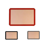 Silicone Baking Mat Non Stick Reusable Sheet for Pastry Dough Cookie Oven Bakeware - Grey 2PCS(2*60X40CM) - Front View