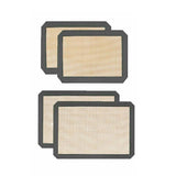 Silicone Baking Mat Non Stick Reusable Sheet for Pastry Dough Cookie Oven Bakeware - Grey 2PCS(2*60X40CM) - Extra Image