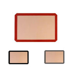 Silicone Baking Mat Non Stick Reusable Sheet for Pastry Dough Cookie Oven Bakeware - Red 2PCS(2*60X40CM)