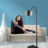 Adjustable Floor/Desk Stand Bed Lazy Mount Holder Arm Bracket For Phone Tablet - Floor Stand (175cm&Black) - Extra Image