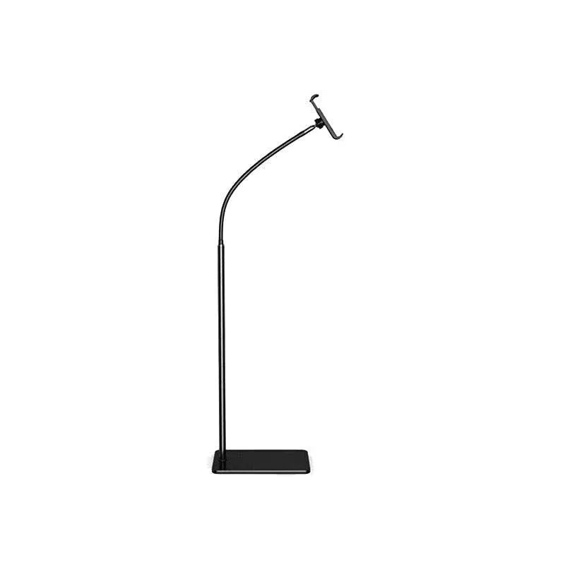 Adjustable Floor/Desk Stand Bed Lazy Mount Holder Arm Bracket For Phone Tablet - Floor Stand (135cm&Black)