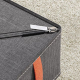 Durable Oxford Organizer Closet Storage for Clothes Underwear and Accessories - Dark Grey-6 Grid For Bras - Low Angle