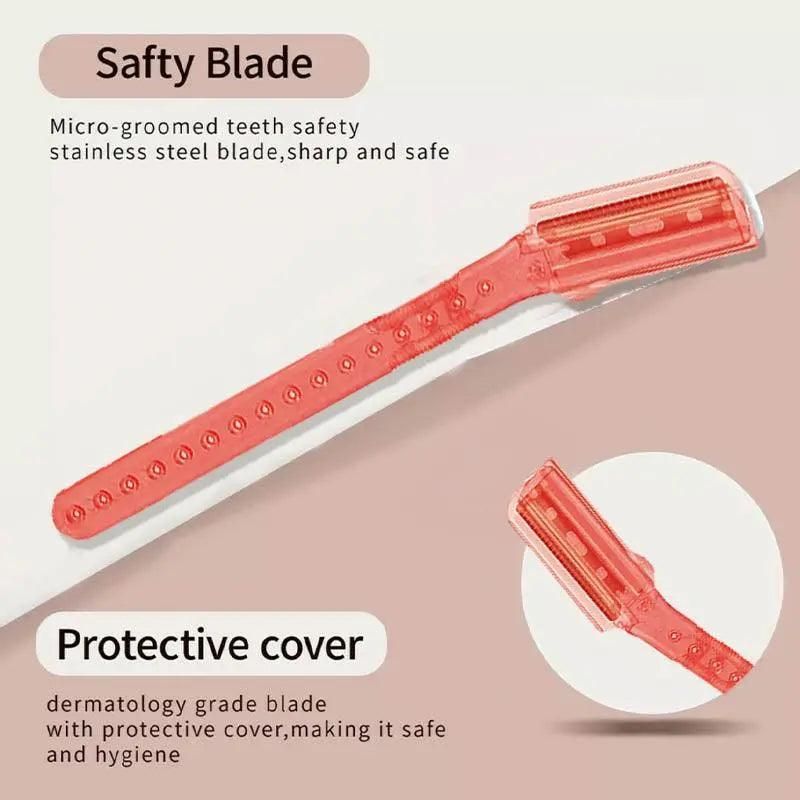 3 Pcs Facial Razors Eyebrow Razor Shave Hair & Exfoliate Face Shaver Ladies Tool