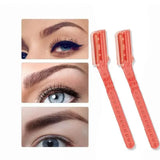 3 Pcs Facial Razors Eyebrow Razor Shave Hair & Exfoliate Face Shaver Ladies Tool - Top-Down View