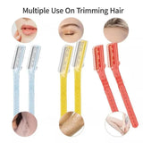 3 Pcs Facial Razors Eyebrow Razor Shave Hair & Exfoliate Face Shaver Ladies Tool - 45-Degree Angle