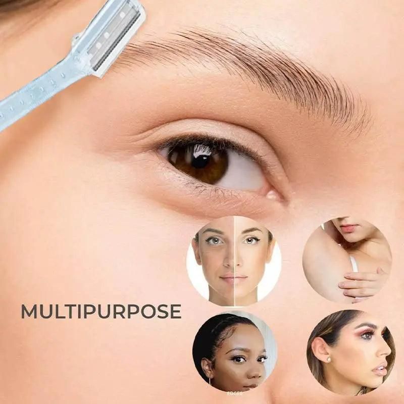 3 Pcs Facial Razors Eyebrow Razor Shave Hair & Exfoliate Face Shaver Ladies Tool