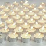 Tealight Candles 10 or 50 Pack Unscented Long Burning for Wedding Party Decor - Red- 2 Hours10PCS
