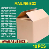 3-Layer Mailing Box Carton Small Medium Large Cardboard Parcel Boxes - Carton - 350x190x230mm - Front View