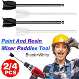 Epoxy Mixer Attachment For Drill Reusable Paint And Resin Mixer Paddles Tool - 2PCS
