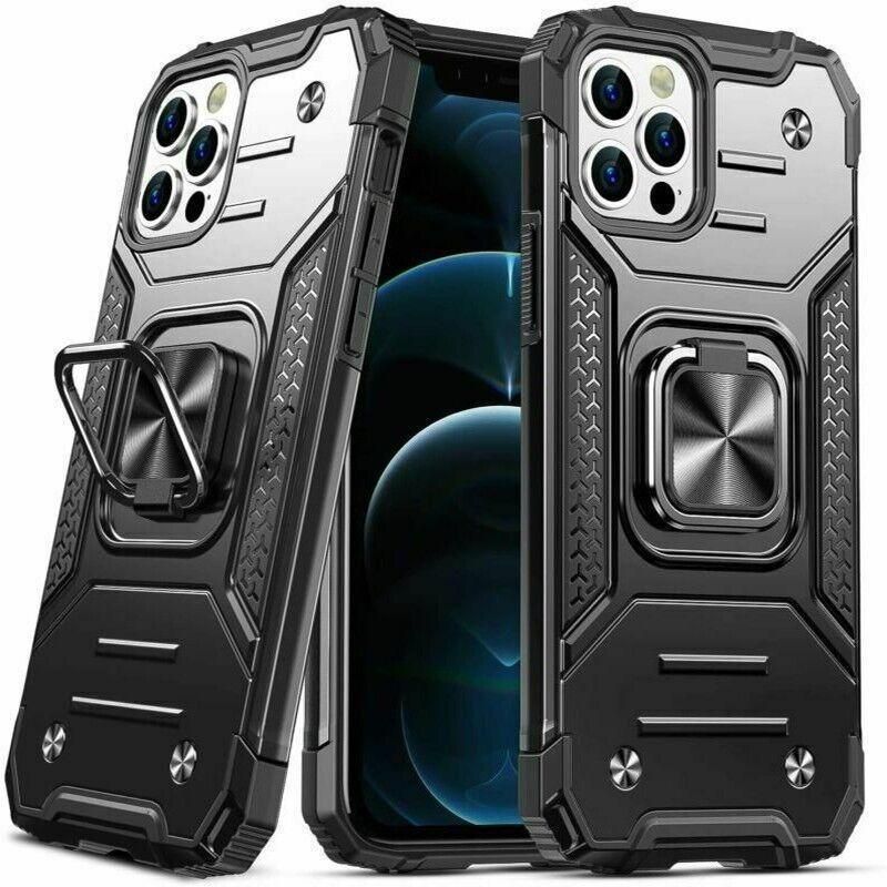 Shockproof Ring Case For iPhone 14 Plus Blue/Black/Red - Blue