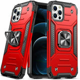 Shockproof Ring Case For iPhone 14 Plus Blue/Black/Red - Blue