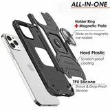 Shockproof Ring Case For iPhone 14 Plus Blue/Black/Red - Blue