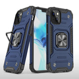 Shockproof Ring Case For iPhone 14 Plus Blue/Black/Red - Blue - Extra Image