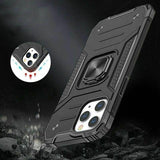Shockproof Ring Case For iPhone 14 Plus Blue/Black/Red - Blue - Extra Image