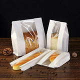Takeaway Storage Baking Bread Bag Toast Food Packaging Bag Kraft Paper Bag Cowhide - 33X16X11CM