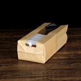 Takeaway Storage Baking Bread Bag Toast Food Packaging Bag Kraft Paper Bag Cowhide - 33X16X11CM - Extra Image