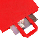 100PCS Reusable Non Woven Shopping Bags Eco Friendly Washable Tote Bags Black - 41X35X12CM - Top-Down View