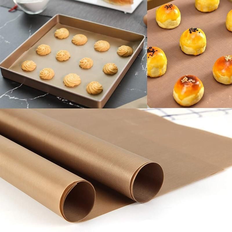 High Temperature Resistant Household Baking Paper Baking Sheet Cloth Non-Stick - Brown 40*60CM