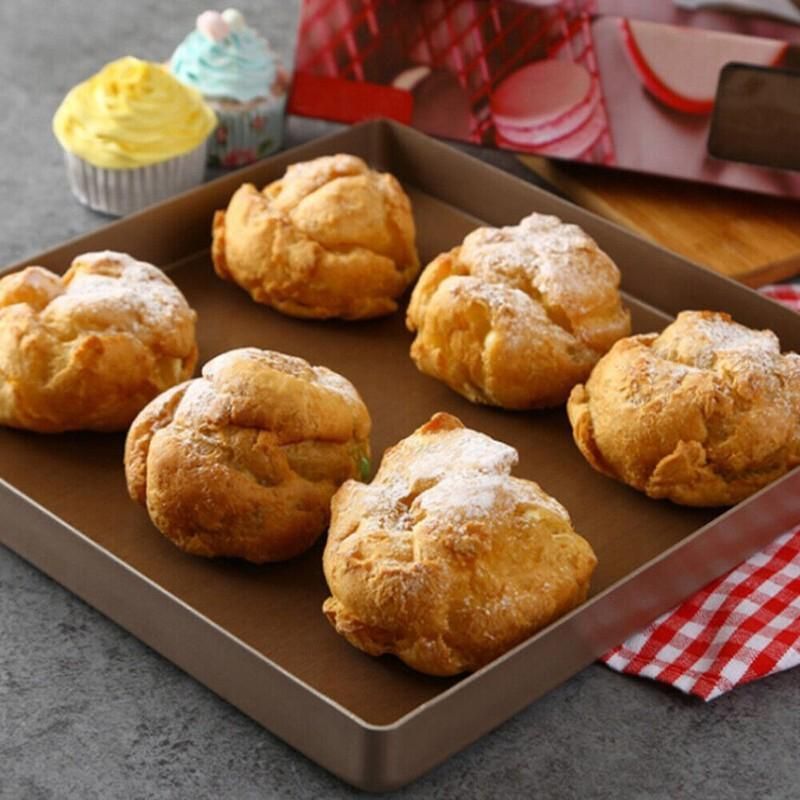 High Temperature Resistant Household Baking Paper Baking Sheet Cloth Non-Stick - Brown 40*60CM