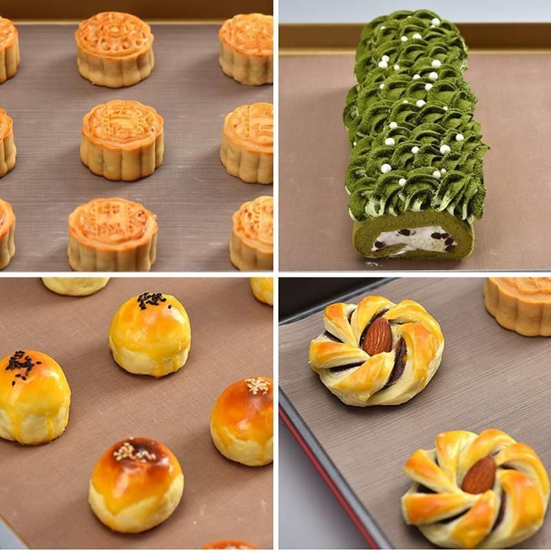High Temperature Resistant Household Baking Paper Baking Sheet Cloth Non-Stick - Brown 40*60CM