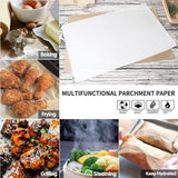 High Temperature Resistant Household Baking Paper Baking Sheet Cloth Non-Stick - White 40*60CM - Top-Down View