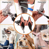 Small Pet Grooming Sling Hammock Dog Cat Restraint Bag Trimming Light Green - XS