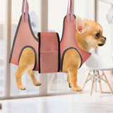Small Pet Grooming Sling Hammock Dog Cat Restraint Bag Trimming Light Green - XS