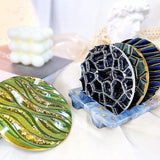 Coaster Cup Mat Mold Wave Diamond Pattern Silicone Mould for Epoxy Resin Casting - Extra Image