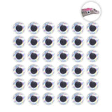 100PCS Fish Eyes 3D Holographic Lure Eyes Fly Tying Jigs Crafts Dolls - 100PCS / 5mm / Silver - Extra Image