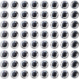 100PCS Fish Eyes 3D Holographic Lure Eyes Fly Tying Jigs Crafts Dolls - 100PCS / 5mm / Silver - Extra Image