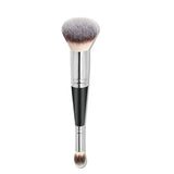Double Ended Makeup Brush Liquid Foundation Powder Eyeshadow Cosmetic Brush Tool - Front View