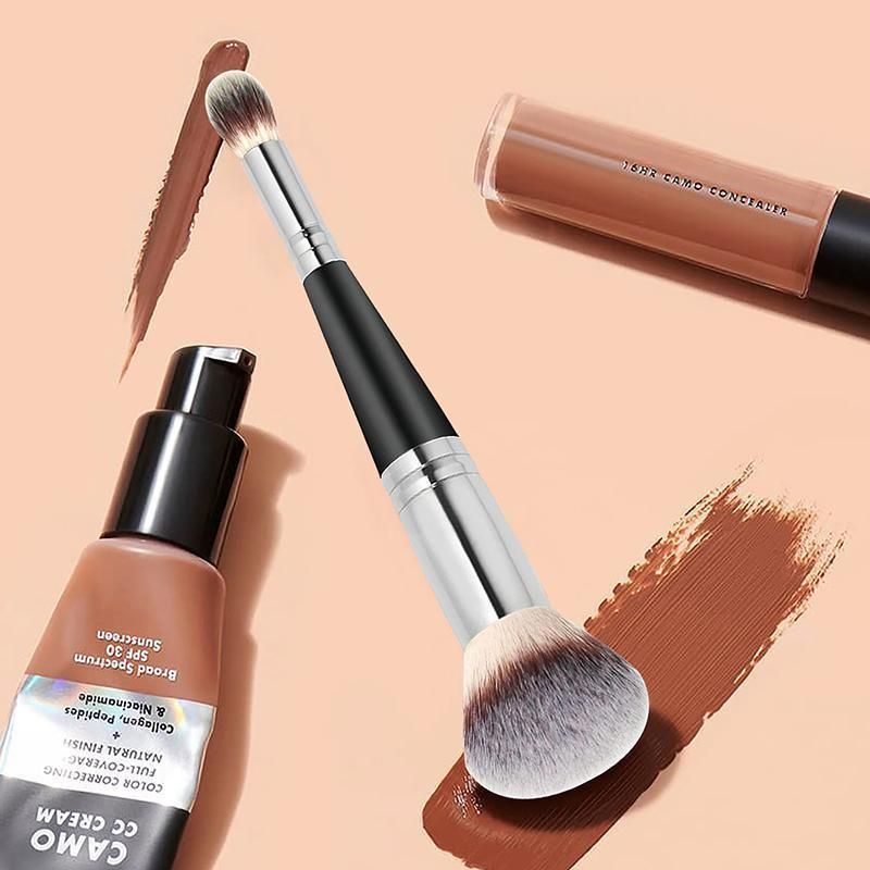 Double Ended Makeup Brush Liquid Foundation Powder Eyeshadow Cosmetic Brush Tool