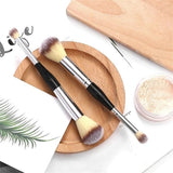 Double Ended Makeup Brush Liquid Foundation Powder Eyeshadow Cosmetic Brush Tool - Extra Image