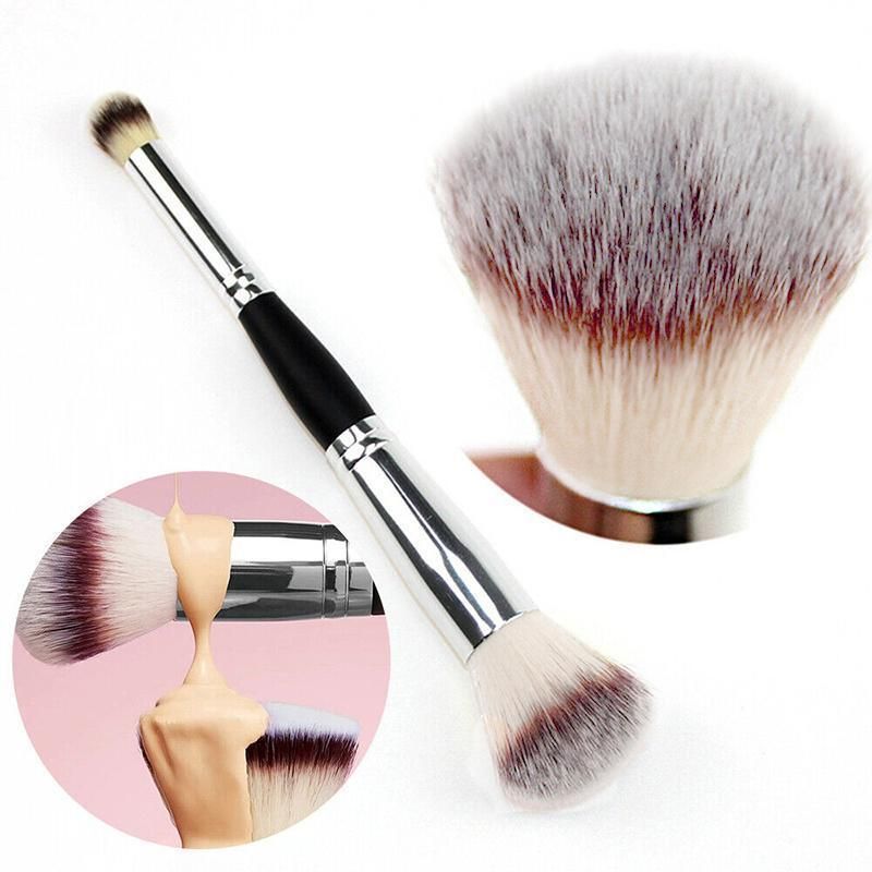 Double Ended Makeup Brush Liquid Foundation Powder Eyeshadow Cosmetic Brush Tool