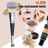 Double Ended Makeup Brush Liquid Foundation Powder Eyeshadow Cosmetic Brush Tool - Extra Image