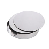 Stainless Steel Drink Coaster Set 6PCS Heat Resistant Cup Pads With Holder - Extra Image