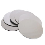 Stainless Steel Drink Coaster Set 6PCS Heat Resistant Cup Pads With Holder - Extra Image