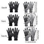 Winter Gloves Thermal Touch Screen Thermal Windproof Warm Black - L