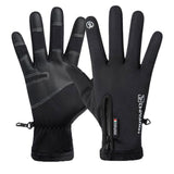 Winter Gloves Thermal Touch Screen Thermal Windproof Warm Black - XL