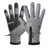 Winter Gloves Thermal Touch Screen Thermal Windproof Warm Grey - XL