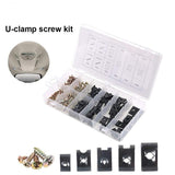 170X Universal Car U Clip Nut Screw Kit Vehicle Bumper Dash Door Panel Interior