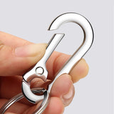 3PCS Zinc Alloy Spring Hook Keychain with Key Rings for Car Keys and Bags - Top-Down View