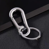3PCS Zinc Alloy Spring Hook Keychain with Key Rings for Car Keys and Bags