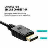 DisplayPort to DVI Adapter Cable 1080P DP Male to DVI Female Converter 20cm - 45-Degree Angle