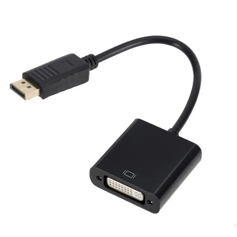 DisplayPort to DVI Adapter Cable 1080P DP Male to DVI Female Converter 20cm
