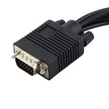 High-Quality PC VGA to S-Video 3RCA TV Converter Cable - Seamless Video Adapter Solution - Top-Down View