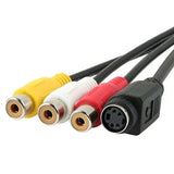 High-Quality PC VGA to S-Video 3RCA TV Converter Cable - Seamless Video Adapter Solution - Close-Up Angle