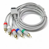 HDTV 5 RCA Component HD TV Audio Video Cable for Nintendo Wii amp WiiU U Console - Front View