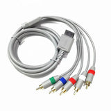 HDTV 5 RCA Component HD TV Audio Video Cable for Nintendo Wii amp WiiU U Console - 45-Degree Angle
